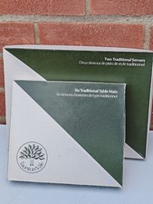 Taunton Vale, Birds, 6 Traditional Table Mats /Placemats + 2  Servers, VGC