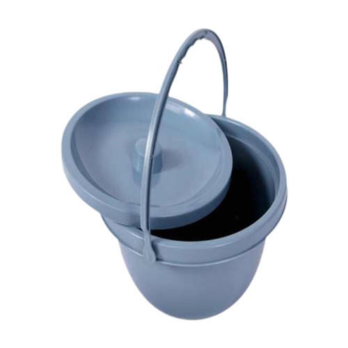 Chamber pot with - chamber, handle