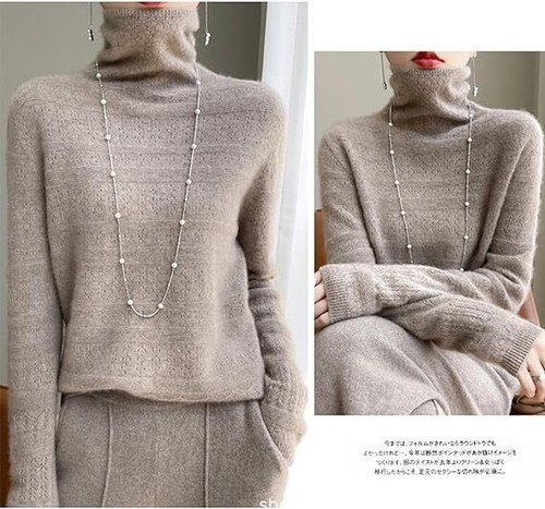 Cashmere turtleneck sweater - cashmere,