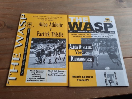Alloa athletic programmes - athletic,