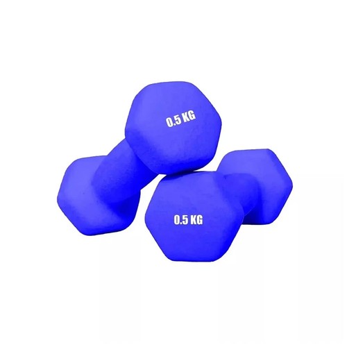 Neoprene dumbbells 5kg 2 - neoprene, 0.5kg