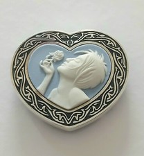 Wedgwood Blue Jasperware Choker Pendant Heart Shaped  by Stephen Webster