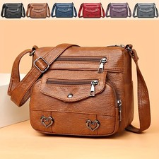 Retro Multi Pockets Crossbody