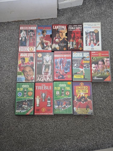 Manchester united vhs tapes - united,