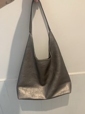 Silvia Metallic Suede Slouch