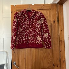 Red Velvet Jacket Size 12