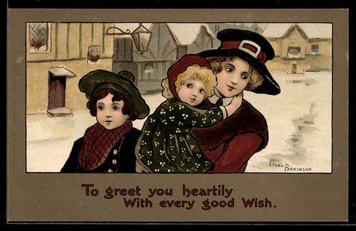 Artist postcard ethel - artist,