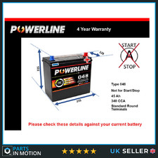 Battery fits HONDA CIVIC 048