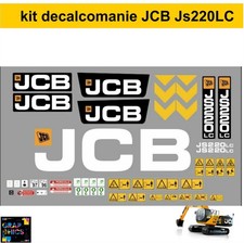 JCB JS 220LC Decals Stickers