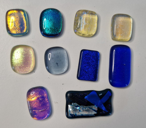 Handmade dichroic glass - 10,