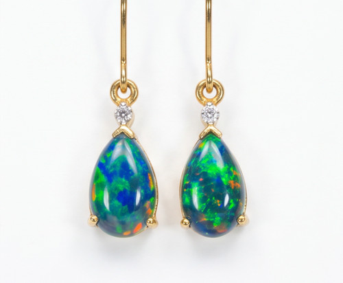 Australian black opal triplets - australian,