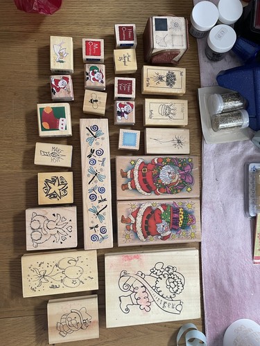 110 plus wooden stamp - wooden, bundle