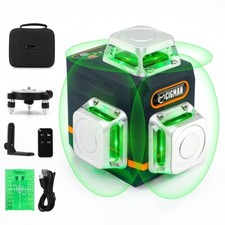 CIGMAN laser level kit 3D 3X 360° Self Auto Leveling Rotary Green Laser Level
