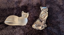 Glass Cat Sculpture