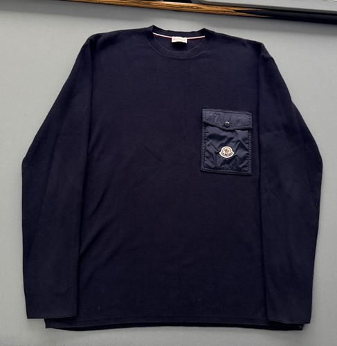 Moncler navy pocket jumper - moncler,