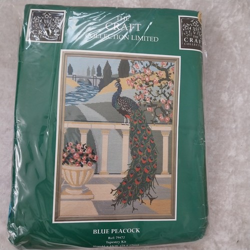 Blue peacock tapestry kit the - tapestry,