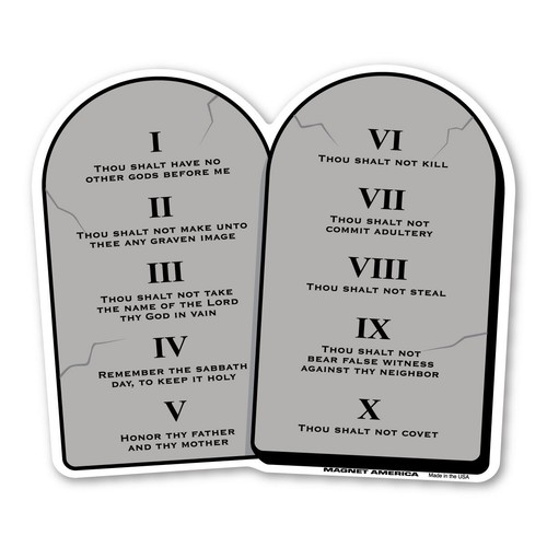Ten commandments magnet - ten,