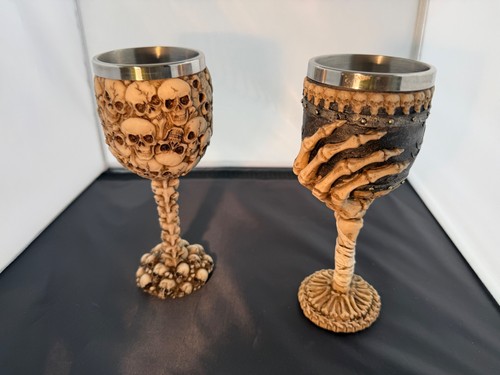 Halloween goblets resin - goblets,