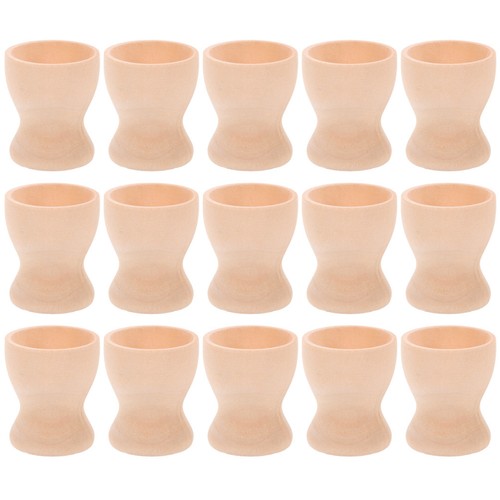 Wooden egg cup holder 15pcs - holder,