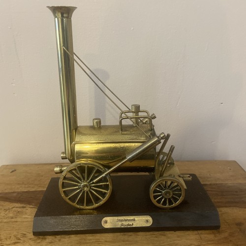 Brass train ornament - ornament, of