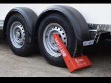 Trailer Wheel Clamp Lock  - SAS HD1 Wheel Clamp with case - NEW