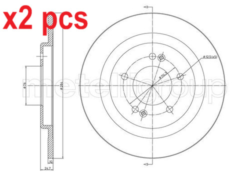 Pcs sides 231472c brake - sides,