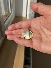 Star Trek 1988 PPC Pin Badge Gold Silver Vintage Used