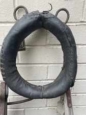 Antique 19th Century Belgian Dog Milk Cart Neck Collar Harness - Farmhouse Decor
