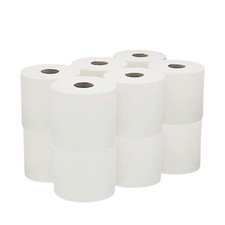 12 White Centre Feed Rolls 2ply Kitchen Roll Wiper Paper Towel Towel Office Work