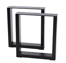 Industrial Black Heavy Duty Rectangular Iron Table Legs, PM0393 44-2-4