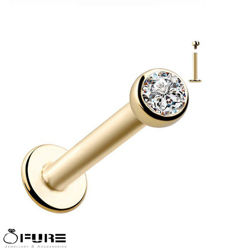 14ct gold plated cartilage - 14ct,