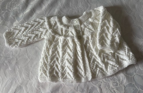 New hand knitted girl - new, white