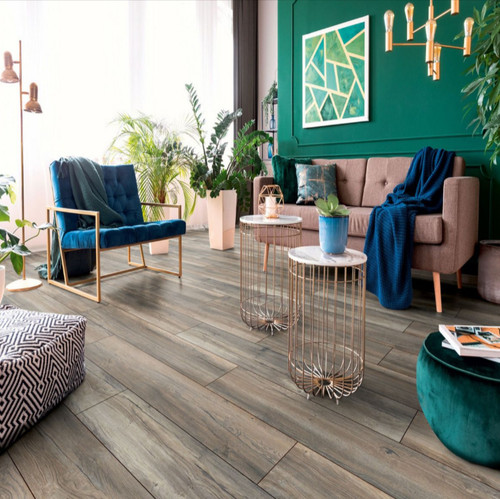 Wood effect laminate flooring - effect,