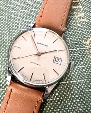 Vintage Working Garrard Automatic Mechanical Swiss Watch Date Wristwatch Old