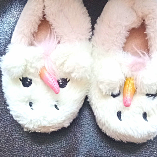 White pink unicorn - white/pink, faux