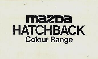 Mazda 323 hatchback estate - 323,