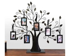 Thetford Design Family Tree Photo Frame with 6 Hanging Picture Framessix...