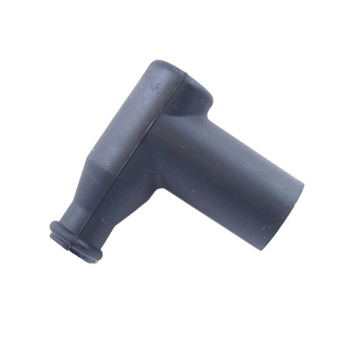 Black rubber spark plug cap - rubber,