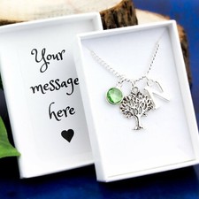 Tree Necklace, Personalised Gift, Nature Jewellery, Spiritual Gift, Family Charm