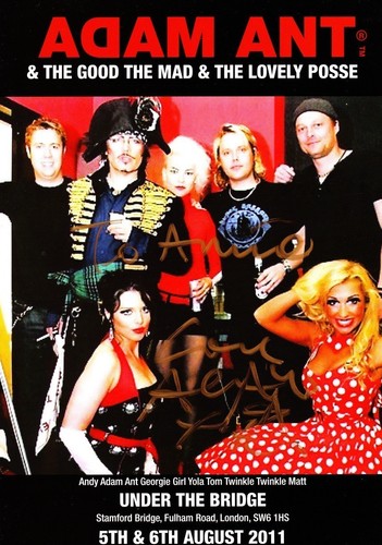 Adam ant autographed signed - adam,