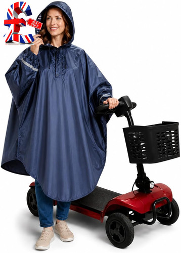 Mobility scooter rain poncho - scooter,