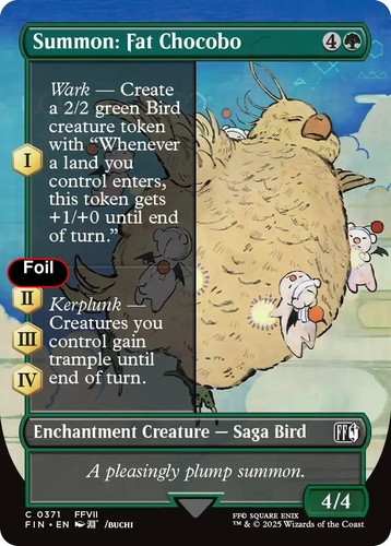 Foil summon fat - foil, chocobo