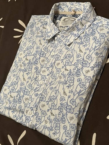 Mens floral shirt slim fit - xl,