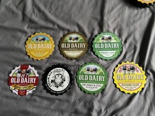 7 OLD DAIRY BREWERY. Kent. Beer pump clips. (Set C)