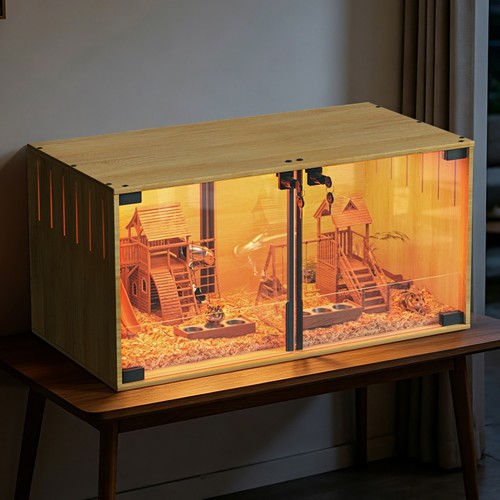 Large wooden hamster cage mice - cage,