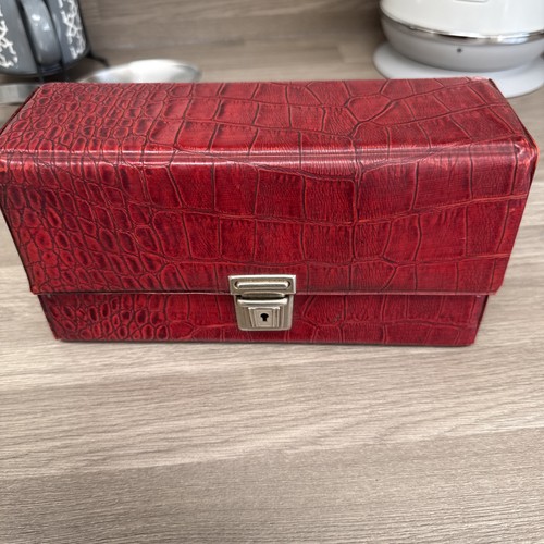 Retro red faux - retro, skin