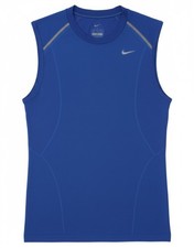 NIKE Womens Vest Top UK 14 Large Blue DY52