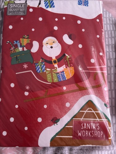Santa workshop single - workshop, duvet