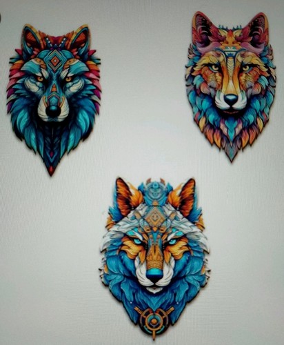 Viking wolf trophy - trophy, 2d