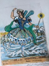 Tinsel Pictures. Toy Theatre. Penny plain/Twopence coloured. Miss Sparks. Fairy